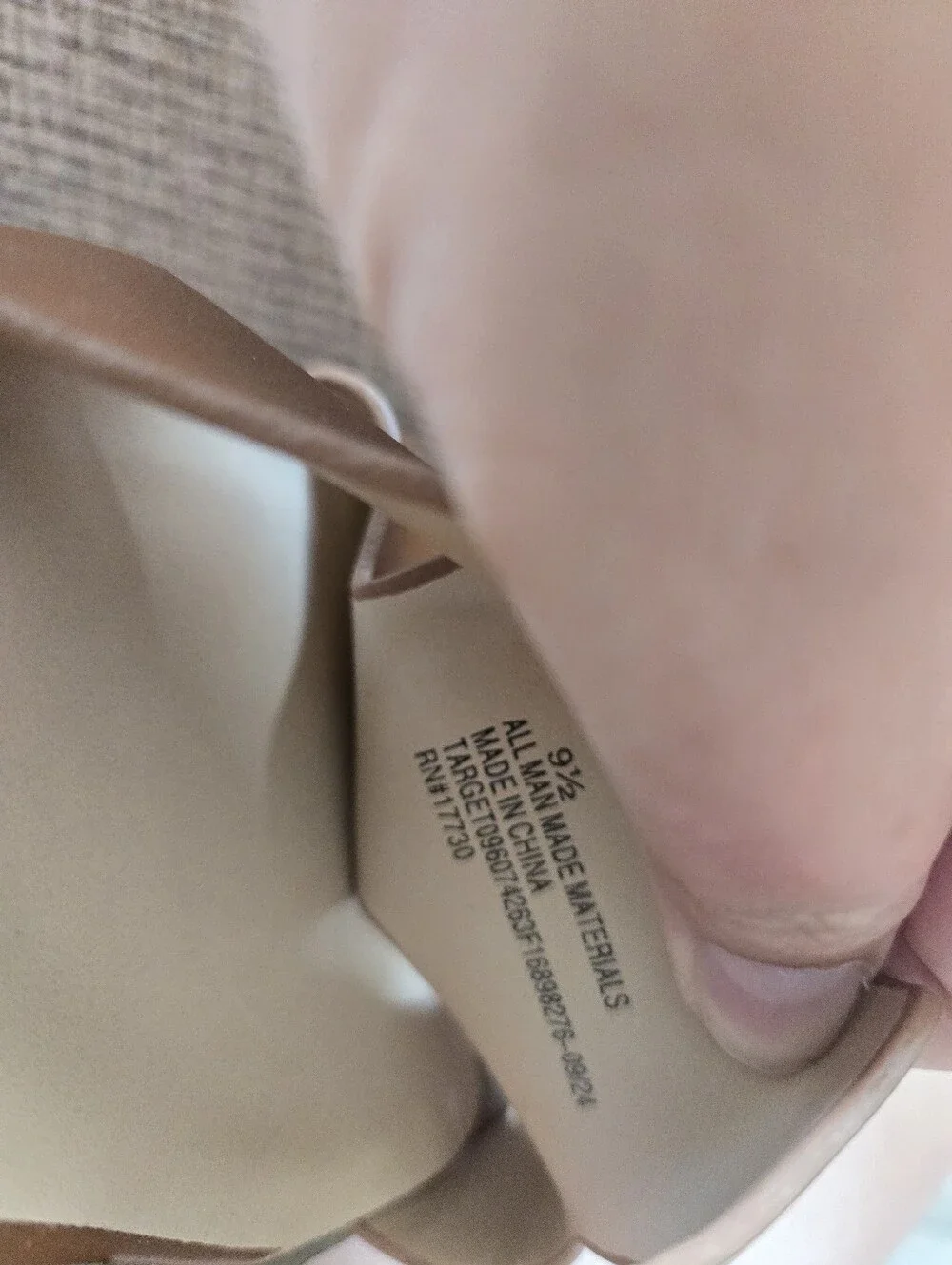 A New Day Brown Cutout Slide Sandals Women's Size 9.5